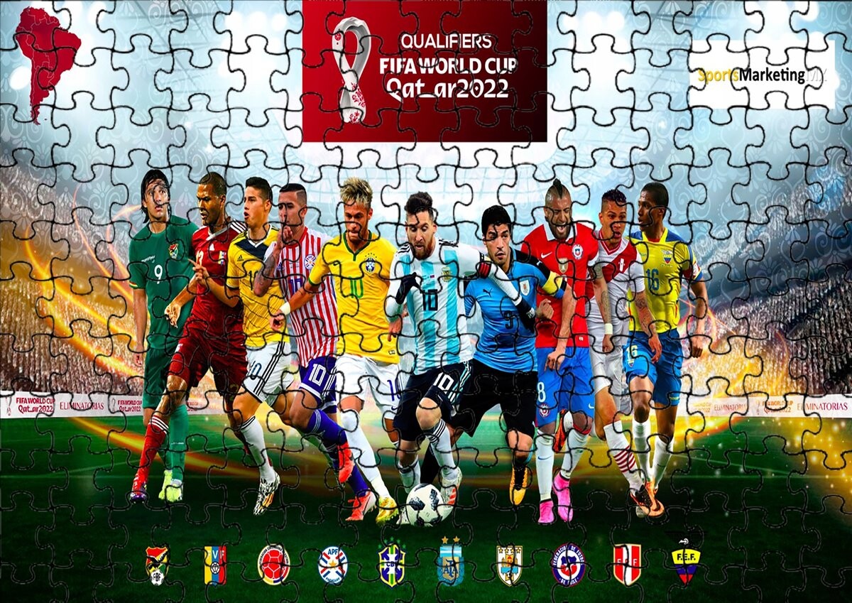 

Пазл 252 детали: Quatar Fifa 2022 + Сумка с принтом bez marki