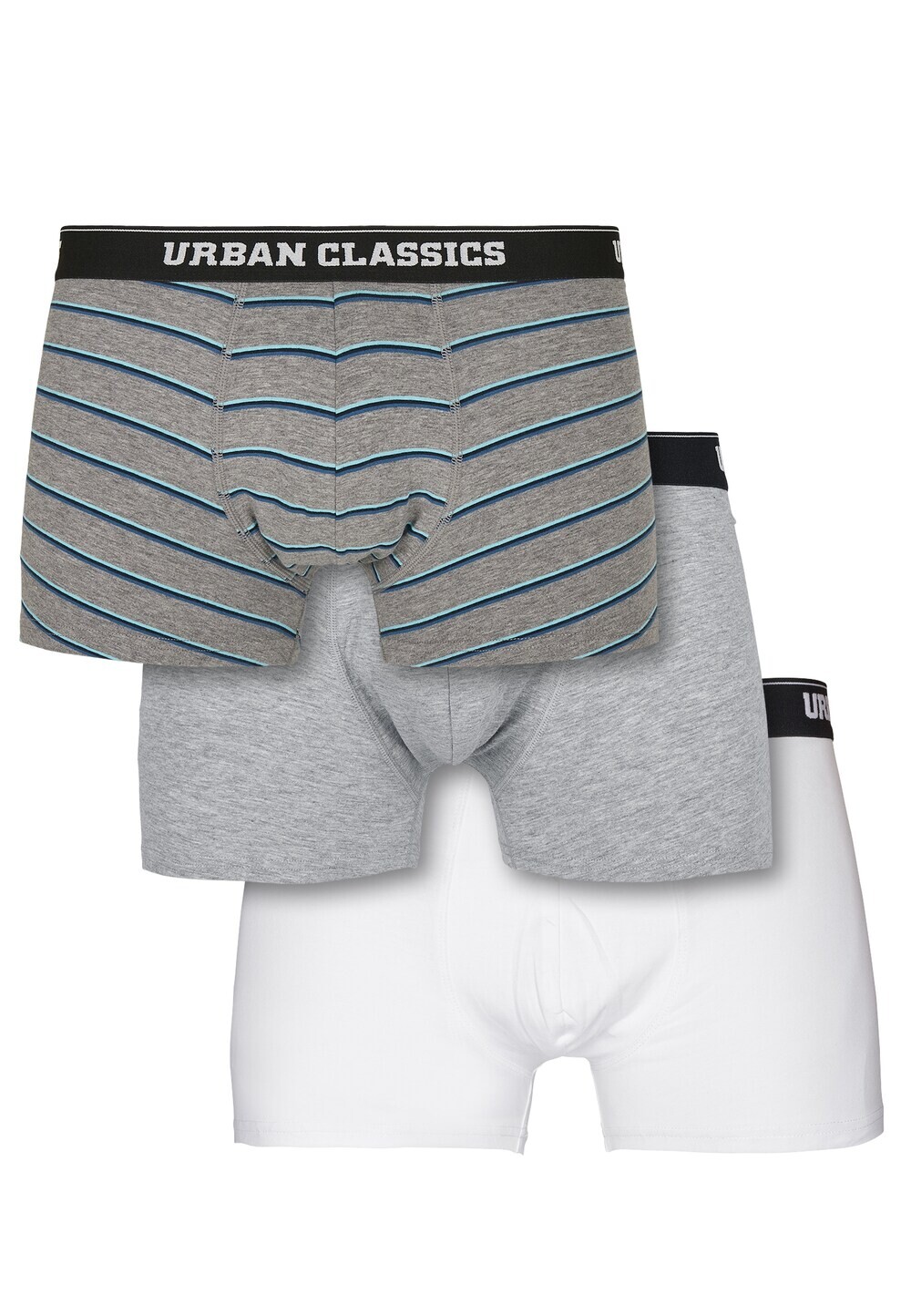 

Трусы боксеры Urban Classics, пестрый серый/белый