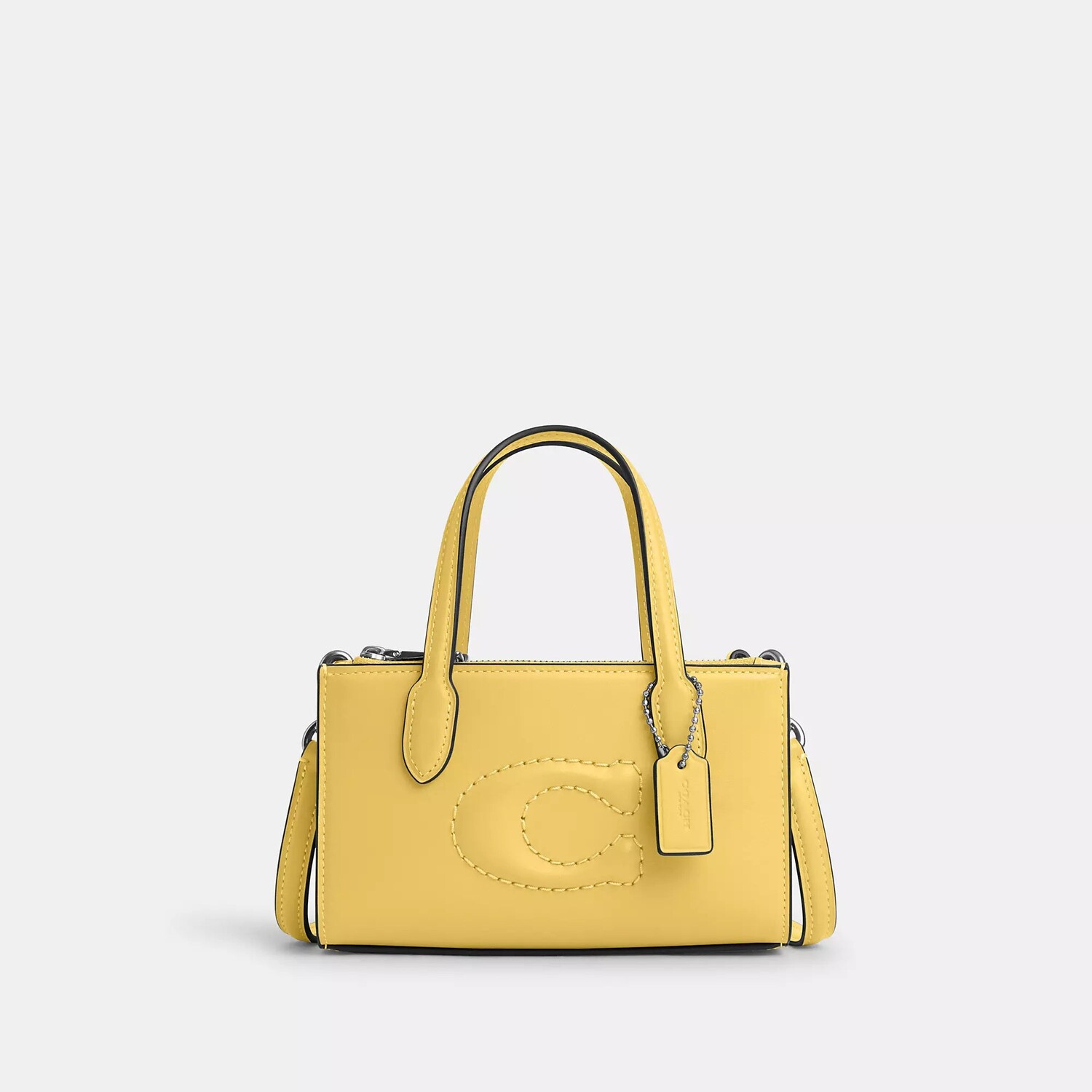 

Мини-сумка-тоут Coach Outlet Nina, цвет Silver/Daisy