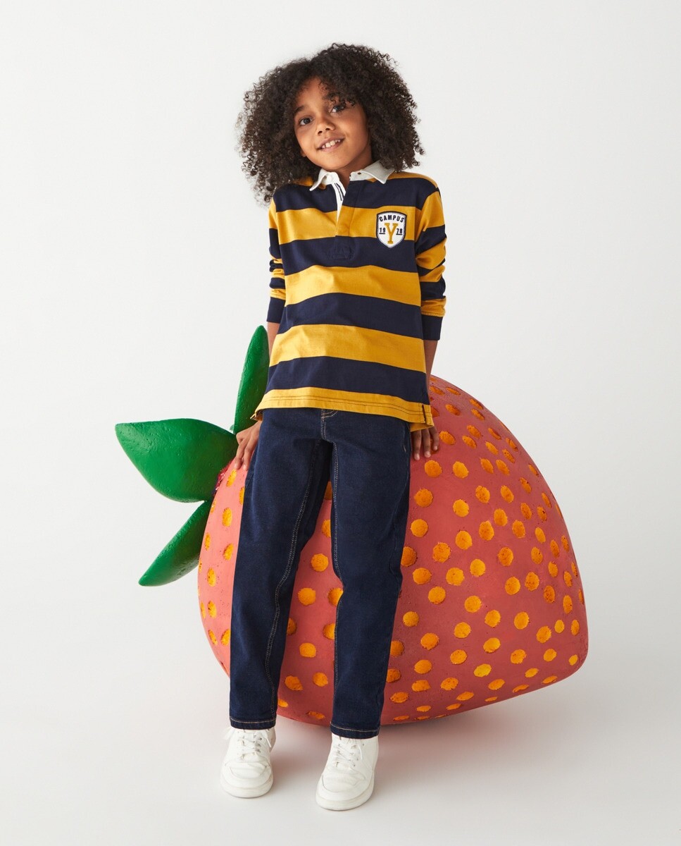 

Обычные джинсы для мальчика с пятью карманами. Kids El Corte Inglés, темно-синий