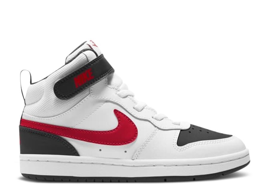 

Кроссовки Nike Court Borough Mid 2 PSV, цвет White Black University Red