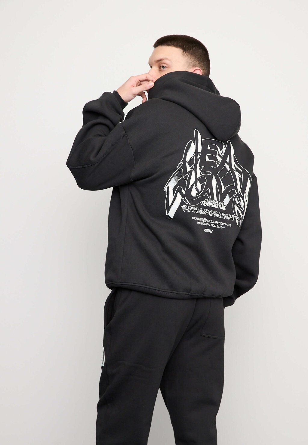 

Толстовка на молнии OVERSIZE TEMPERATURE Multiply Apparel, антрацит