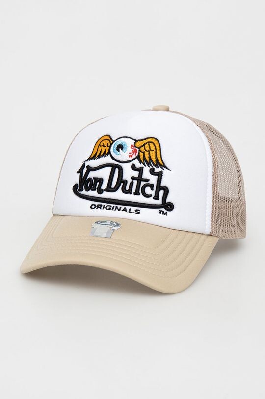 

Бейсбольная кепка фон Датч Von Dutch, бежевый
