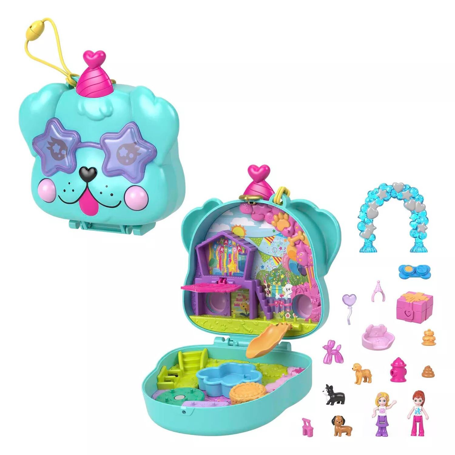 

Компактный игровой набор Polly Pocket Doggy Birthday Bash Polly Pocket