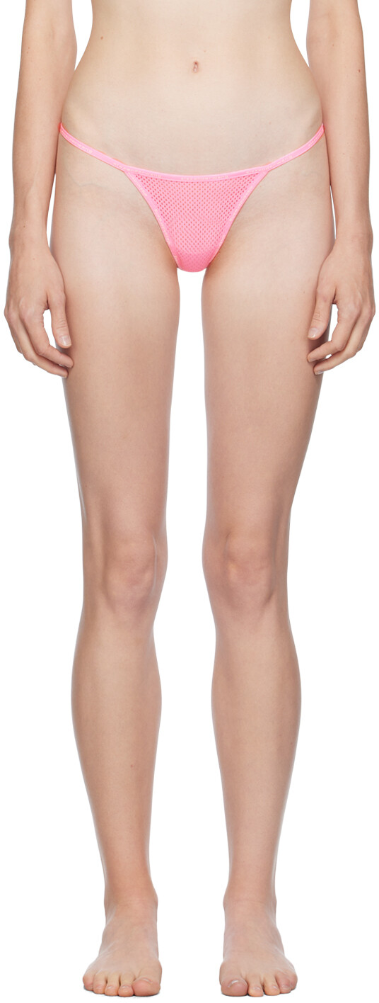

Розовые полупрозрачные стринги Alexander Wang