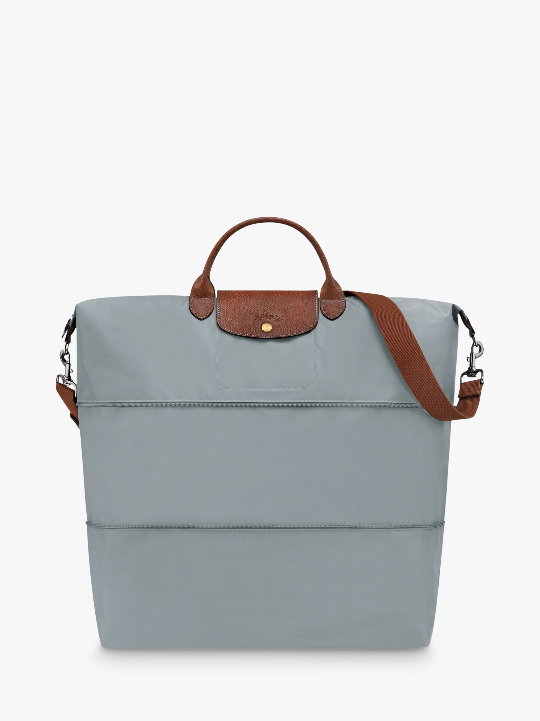 Оригинальная расширяемая дорожная сумка Le Pliage Longchamp, сталь