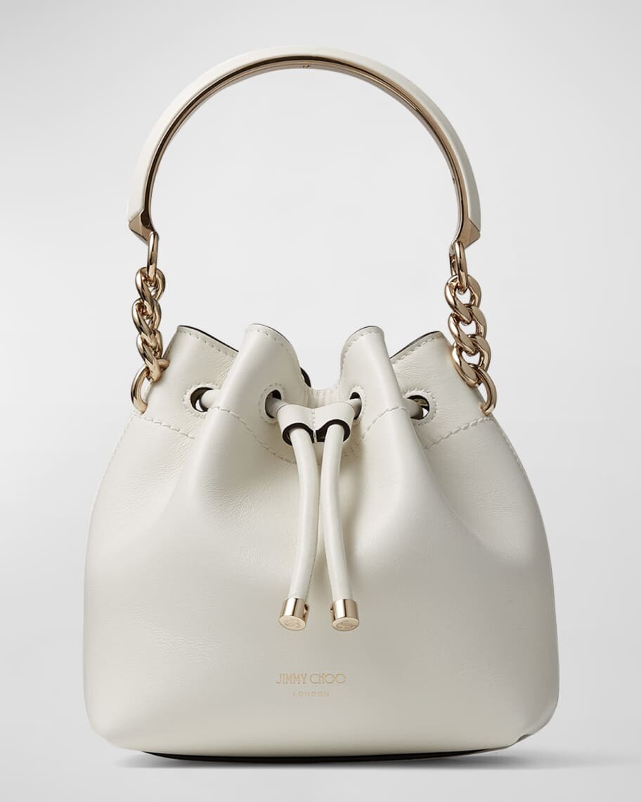 

Bon Bon Bucket/s Мягкая блестящая кожа теленка Jimmy Choo