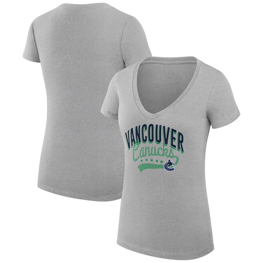 

Футболка с коротким рукавом G-III 4Her by Carl Banks Vancouver Canucks, серый