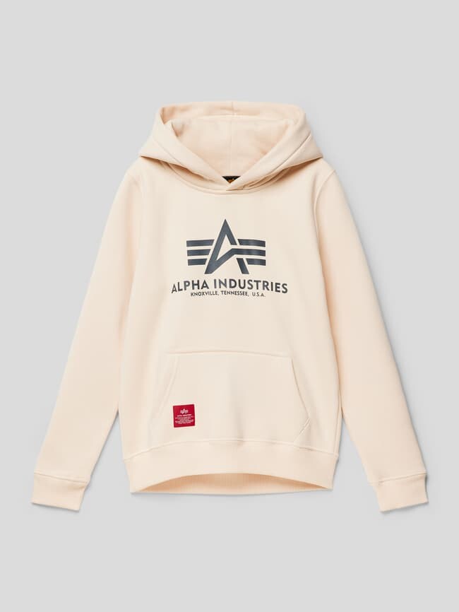 

Толстовка с лейблом, модель Basic Alpha Industries, песочный, Бежевый