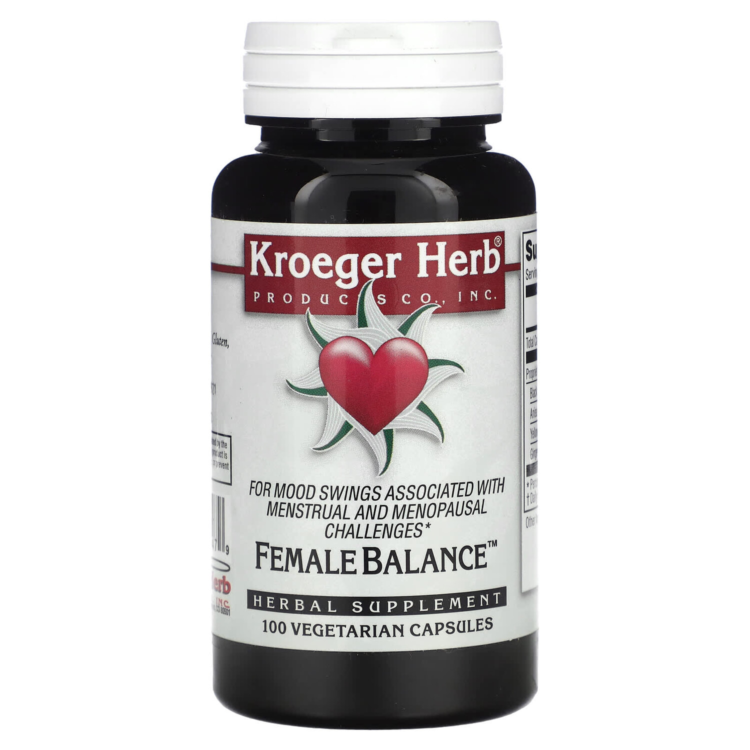 

Female Balance, 100 вегетарианских капсул, Kroeger Herb Co