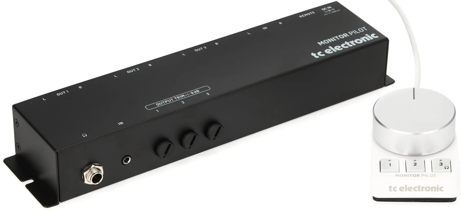 

TC Electronic Monitor Pilot Многомониторная коммутационная станция управления с элегантным настольным контроллером и калиброванным прослушиванием