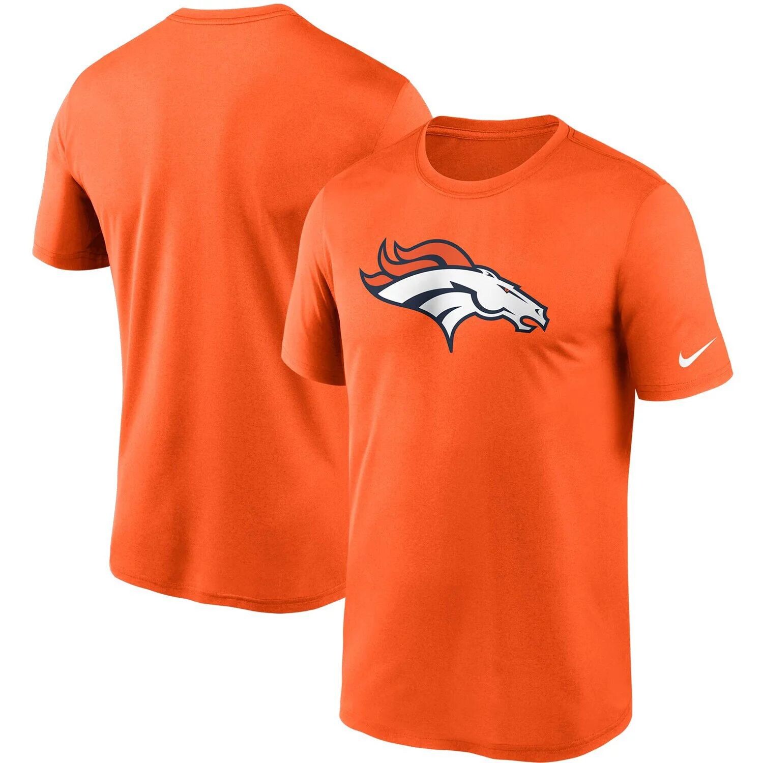 

Мужская оранжевая футболка с логотипом Denver Broncos Essential Legend Performance Nike, Оранжевый
