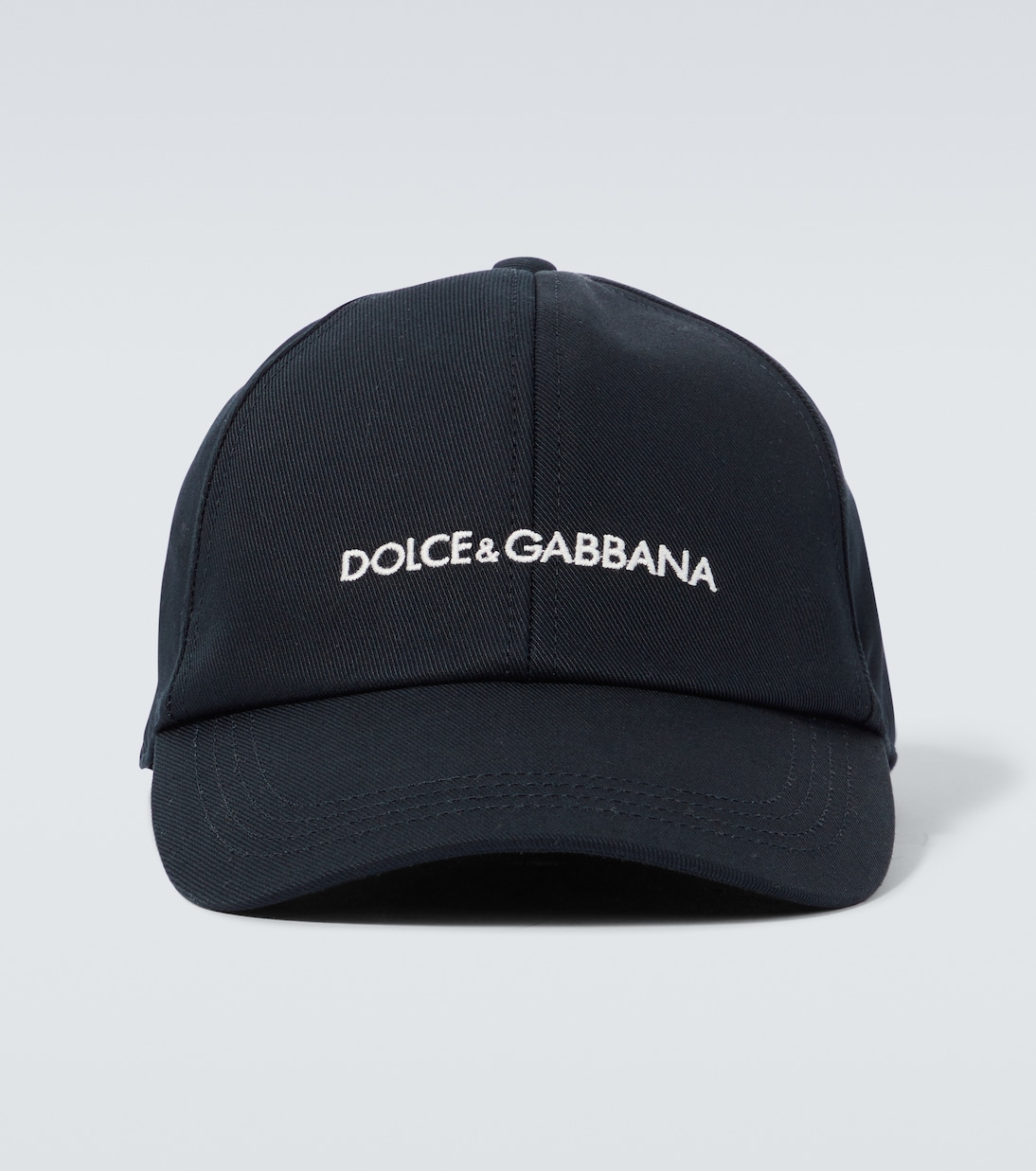 Хлопковая бейсболка с логотипом Dolce&Gabbana, синий