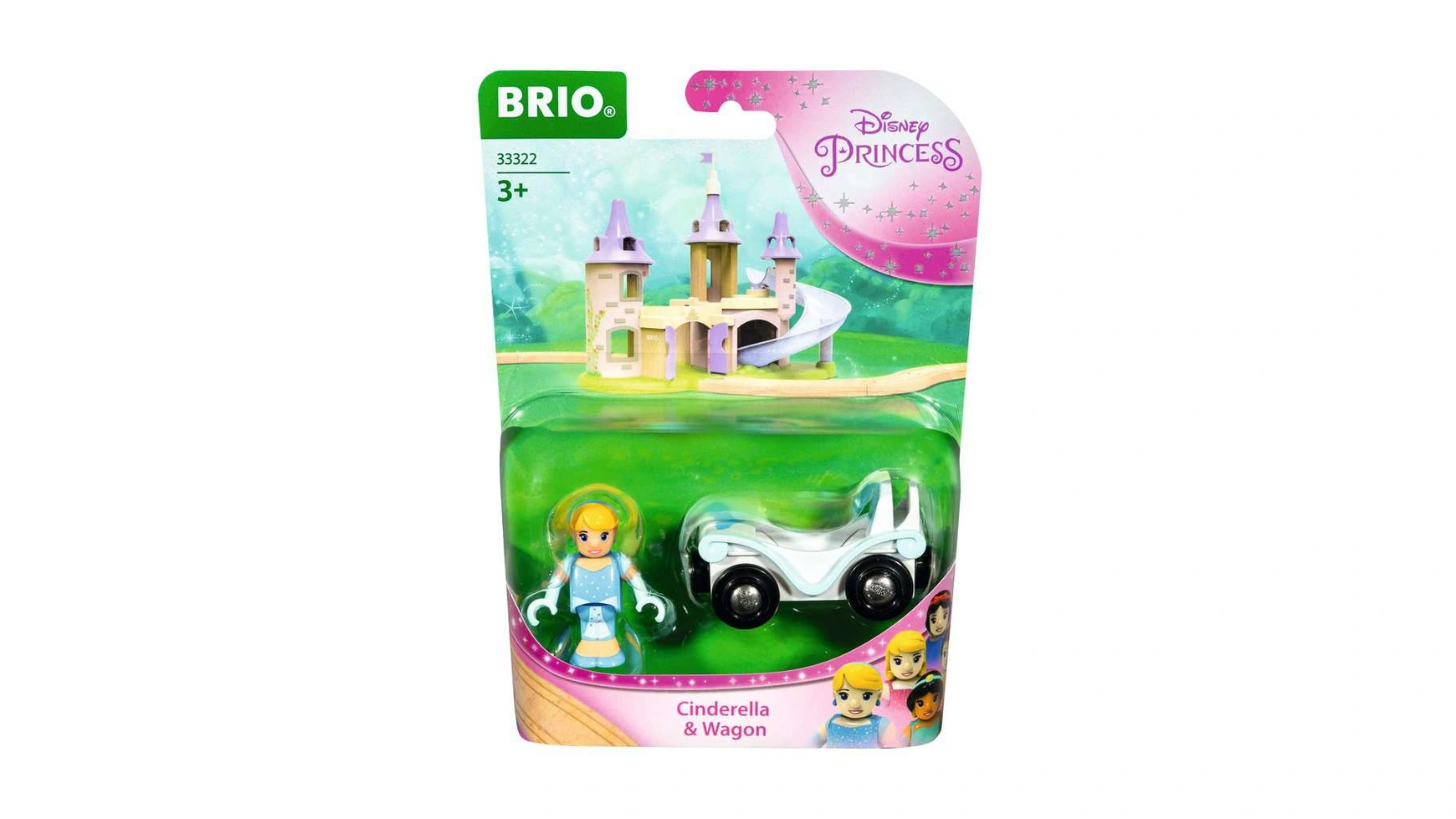 Brio Disney Princess Золушка с вагончиком дополнение к деревянному поезду Brio рекомендуется для детей от 3 лет и старше