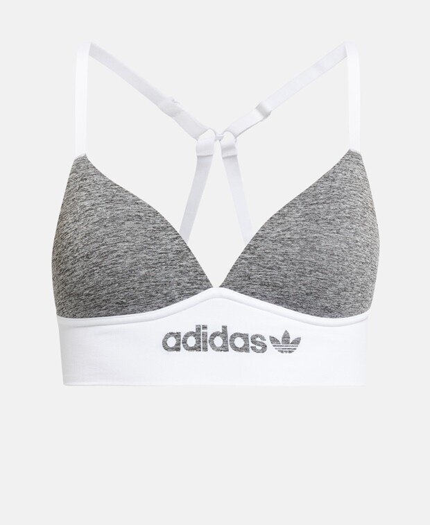 

Треугольный бюстгальтер adidas, серый