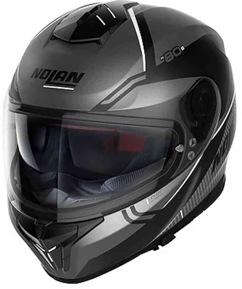 N80-8 Проницательный шлем N-Com Nolan, серый/белый