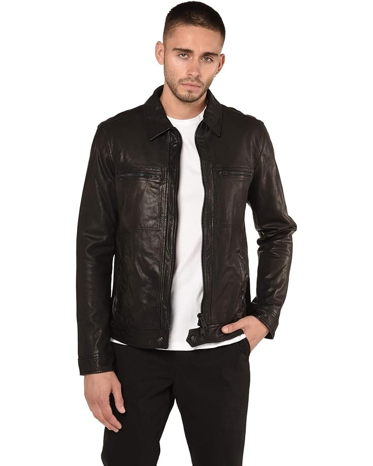 

Куртка AllSaints Lark Leather, черный