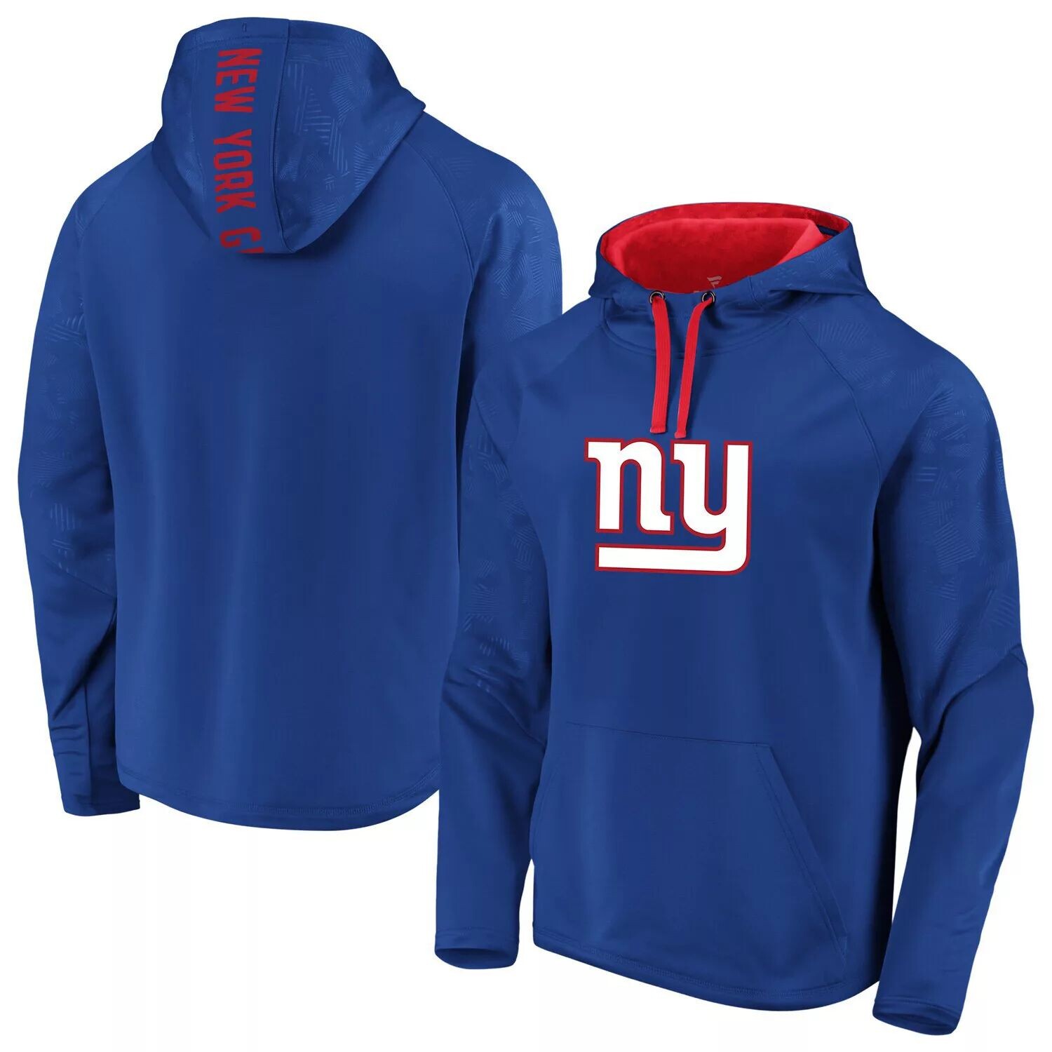 

Мужской пуловер с капюшоном и логотипом Royal New York Giants Big & Tall Fanatics