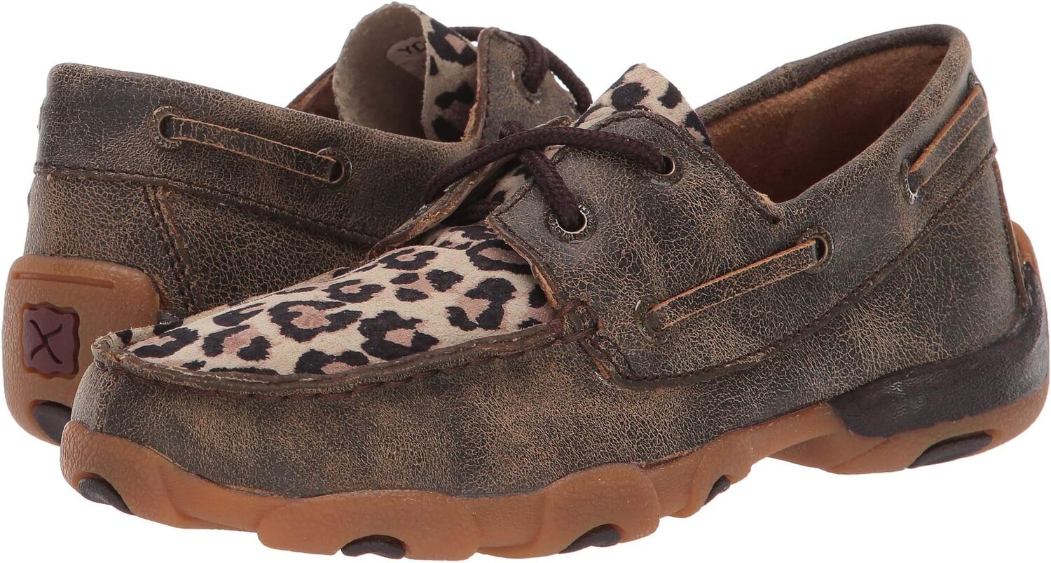 

Топсайдеры Driving Moc Boat Shoe Twisted X, цвет Distressed/Leopard