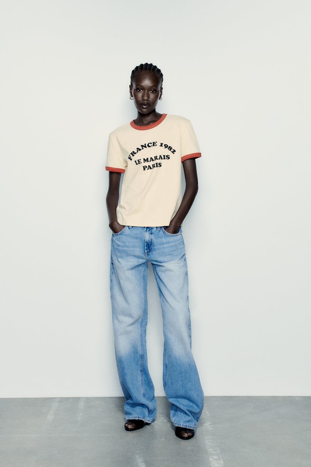 

Футболка со слоганом ZARA, белый