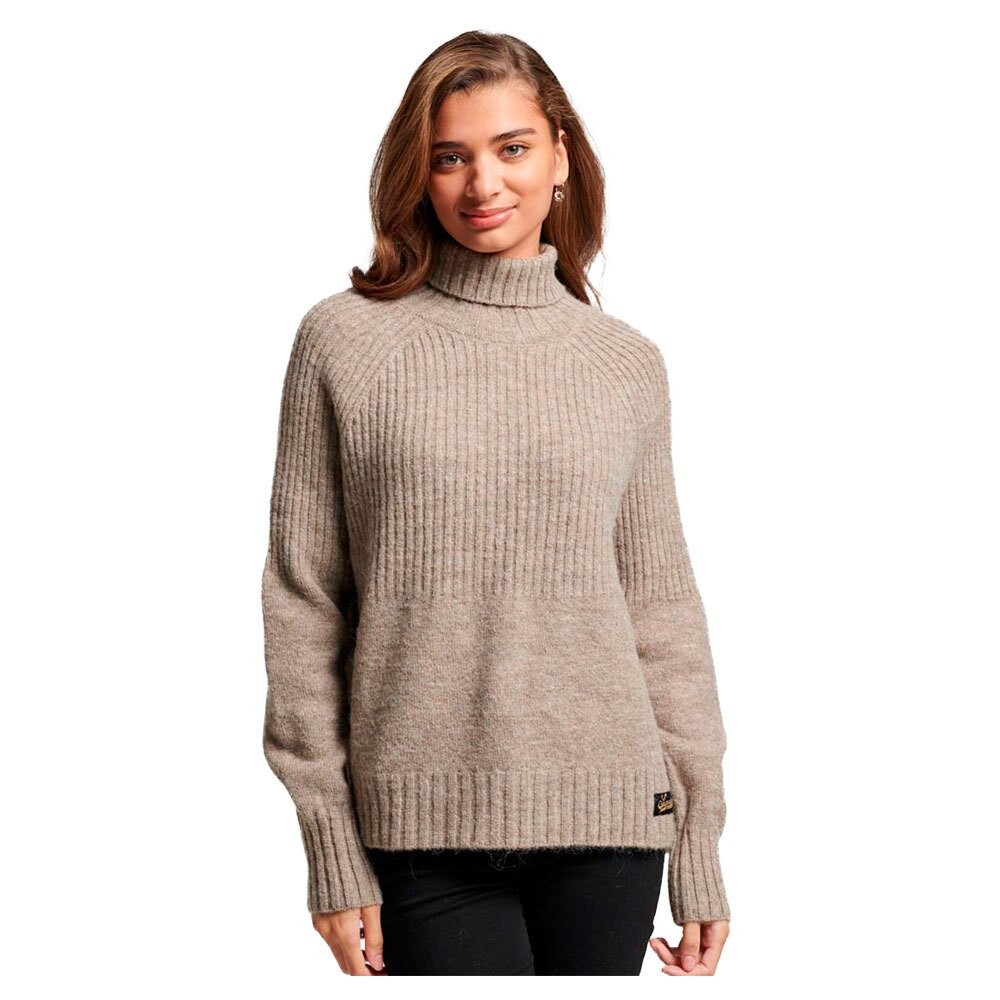 

Свитер Superdry Essential Rib Crew Neck, бежевый