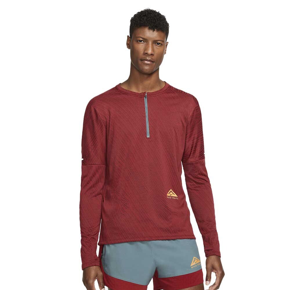 

Футболка с длинным рукавом Nike Dri FiElemenTrail, красный