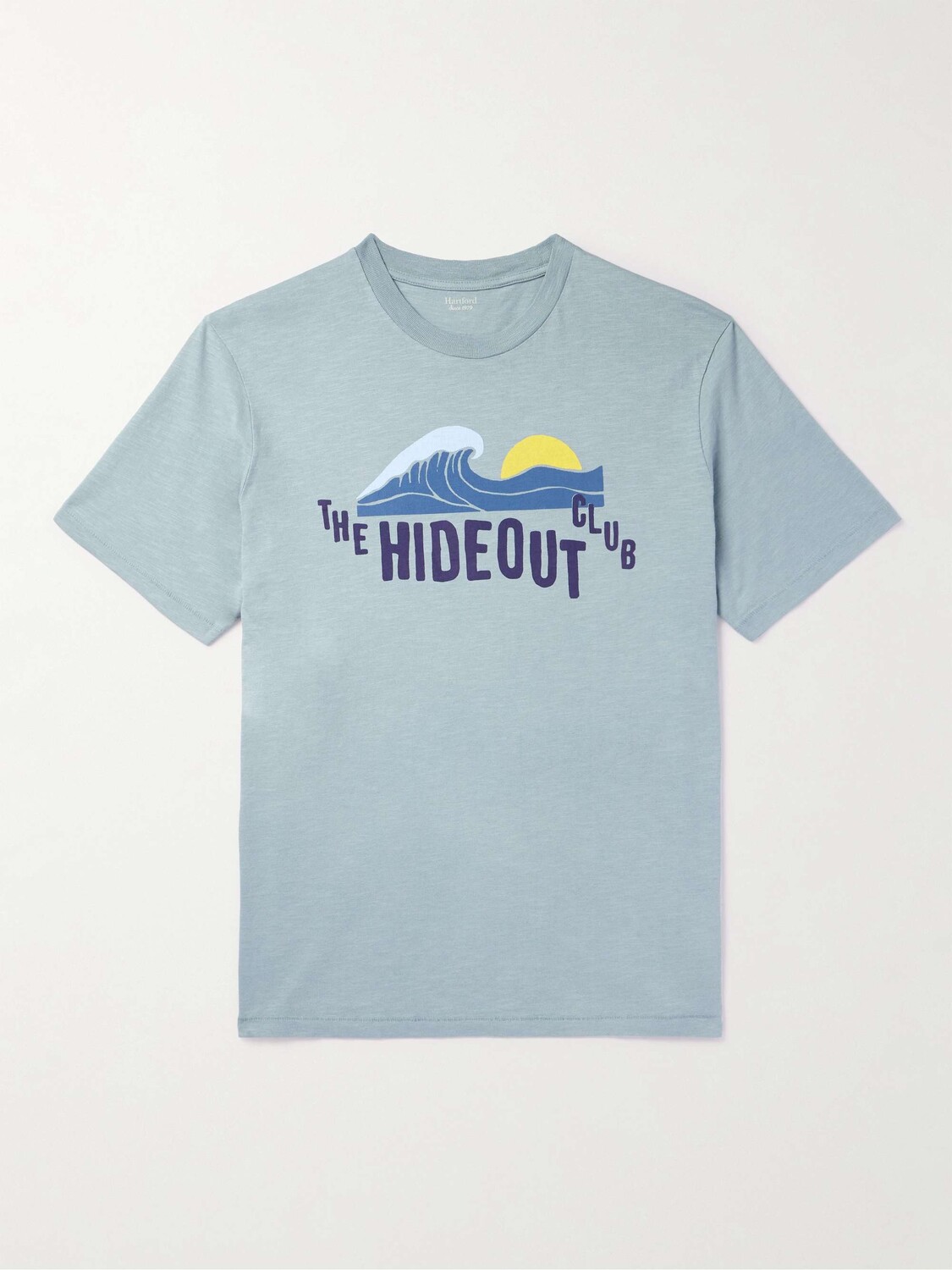

Футболка Hideout из хлопкового джерси с принтом HARTFORD, синий