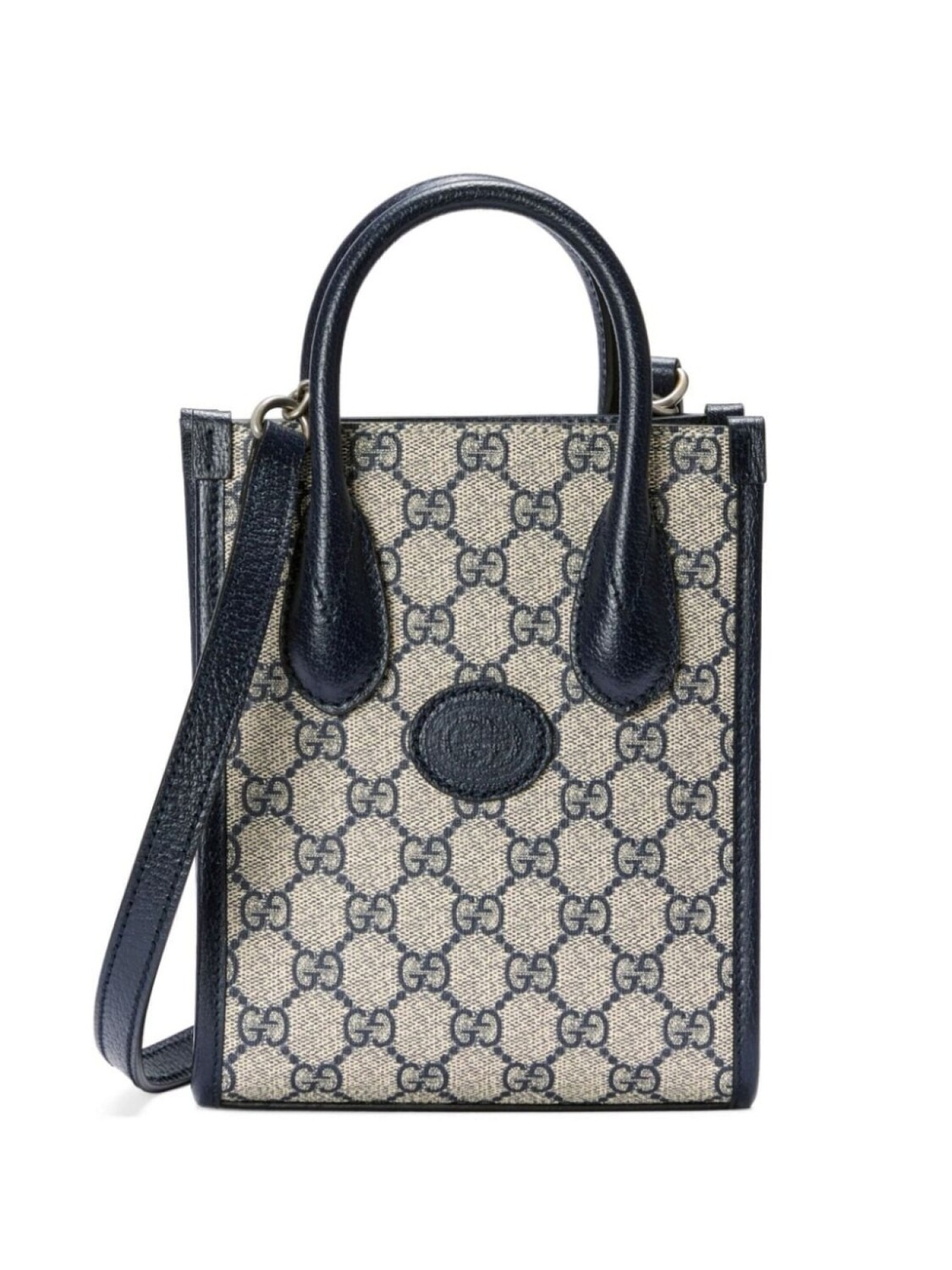 Gucci сумка-тоут из канваса с узором GG, синий
