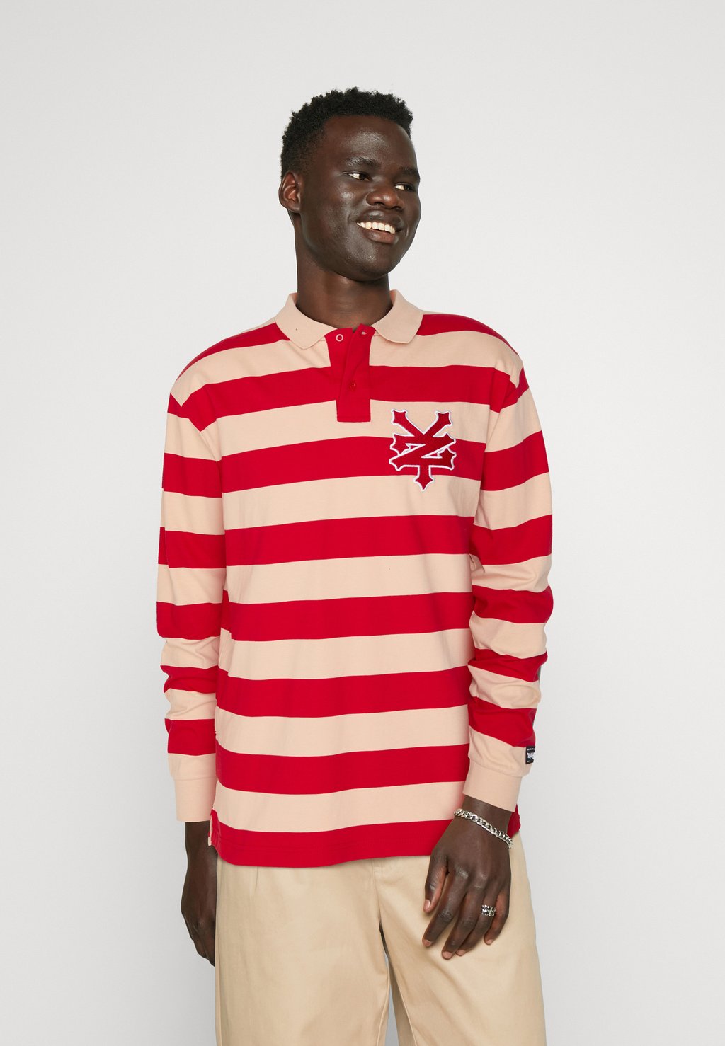 Поло Rugby Shirt Unisex ZOO YORK, цвет red/sand