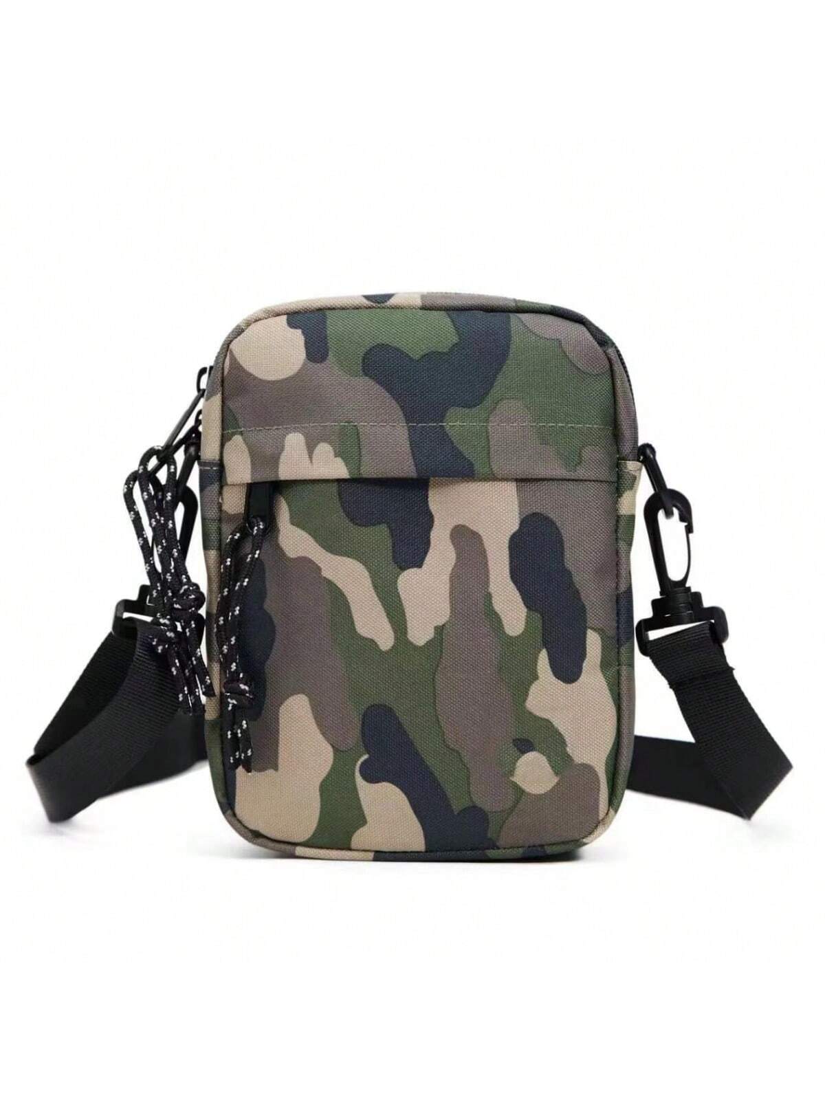 Новая мужская маленькая сумка через плечо, армейский зеленый цена и фото