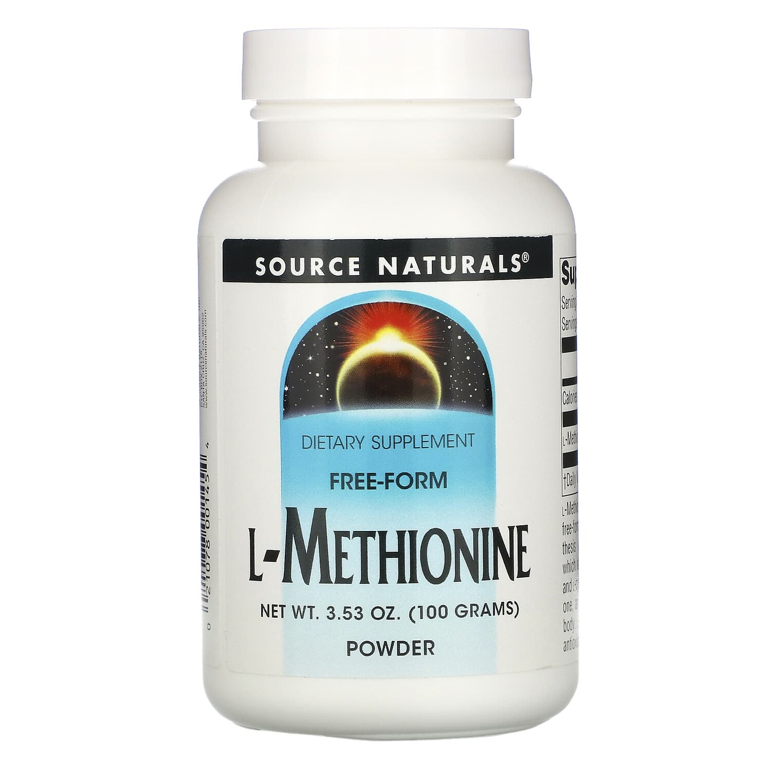 

L-Метионин 3.53 унции (100 г), Source Naturals