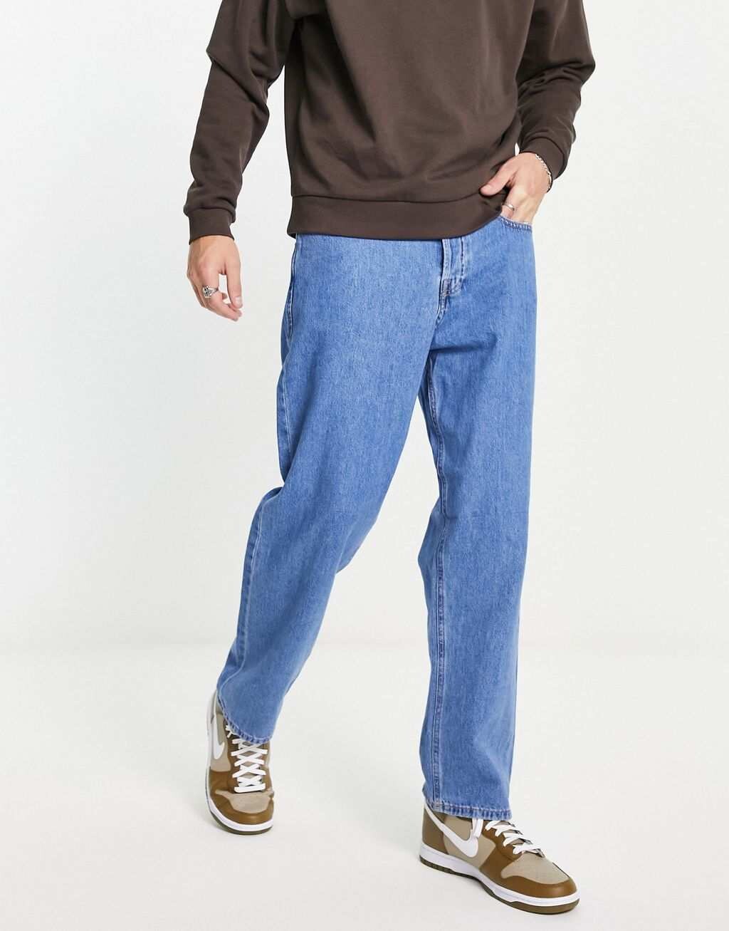 

Голубые мешковатые джинсы Jack & Jones Intelligence Eddie