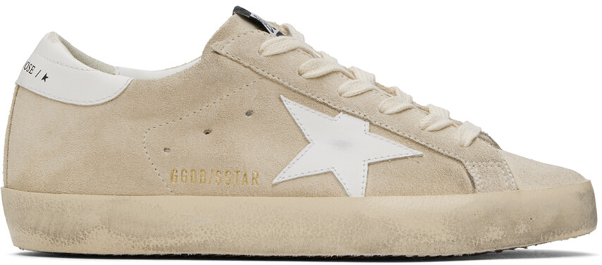 

Бежевые кроссовки Super-Star Golden Goose, цвет Pearl/White