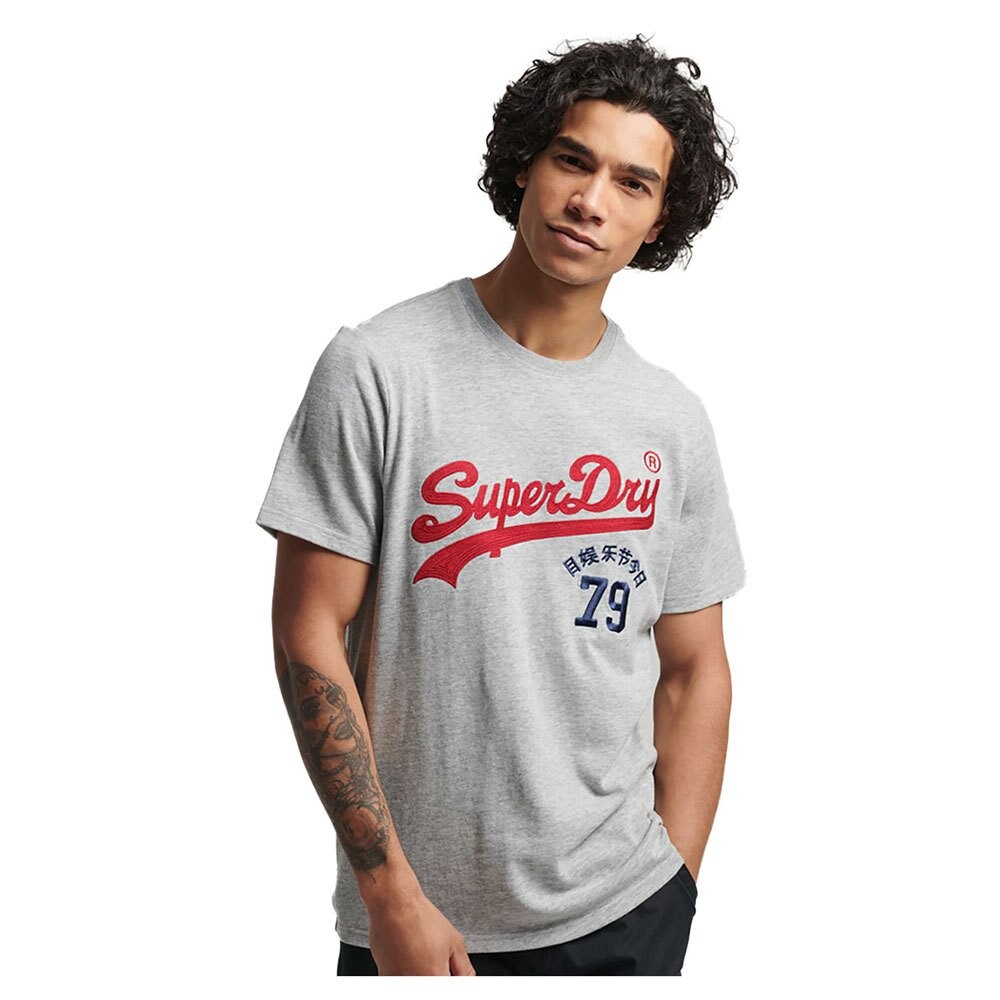 Футболка Superdry Vintage Vl Interest, серый футболка superdry vintage vl interest черный