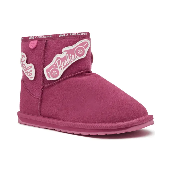 

Кожаные зимние сапоги wallaby mini play emu australia x barbie с добавлением шерсти Emu Australia, розовый