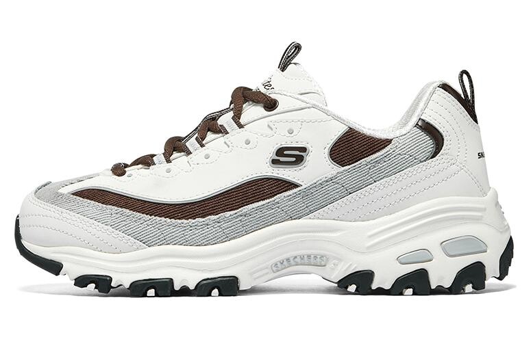 

Кроссовки Skechers D'LITES Массивные женские, цвет black and white brown, Черный