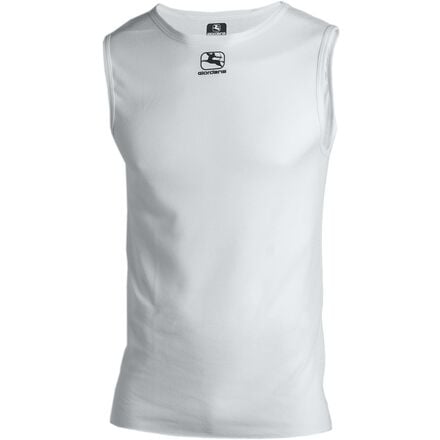 Базовый слой без рукавов – мужской Giordana, белый мужская футболка единорог бодрое утро m темно синий