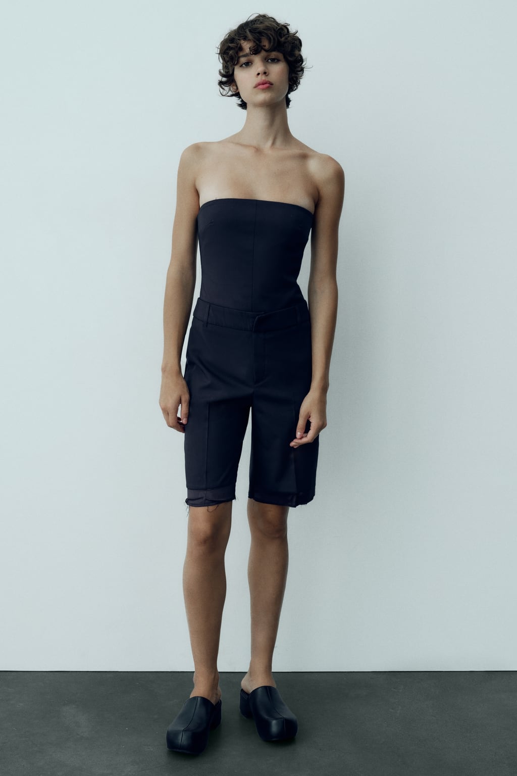 

Комбинезон без бретелек ZARA, синий