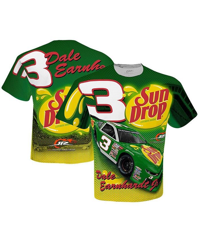 

Мужская белая футболка с принтом Dale Earnhardt Jr. Sun Drop Total JR Motorsports Official Team Apparel, белый