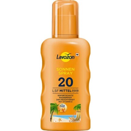 

Солнцезащитный спрей Spf 20 200мл, Lavozon