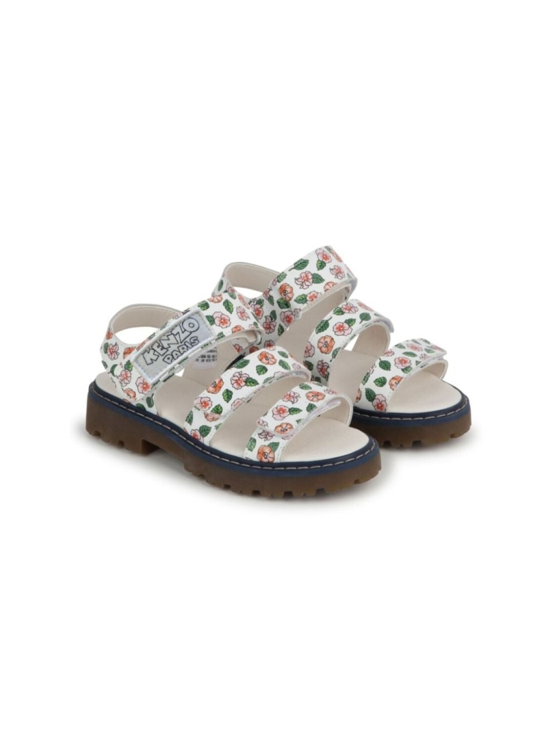 

Kenzo Kids сандалии с цветочным декором, белый