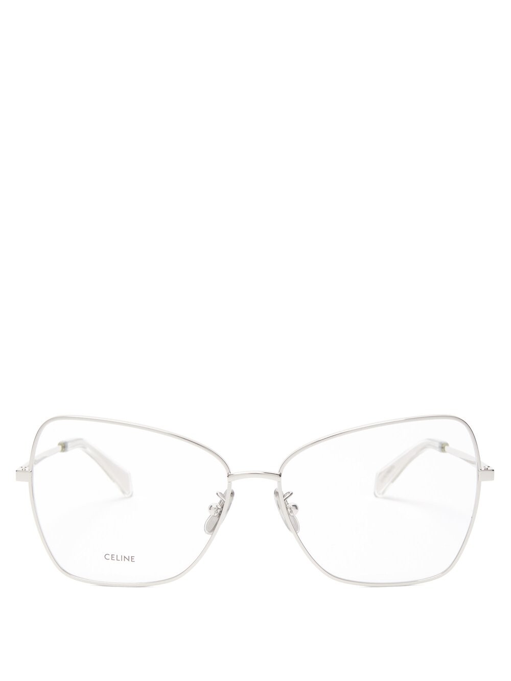

Очки-бабочки из металла Celine Eyewear, серебряный