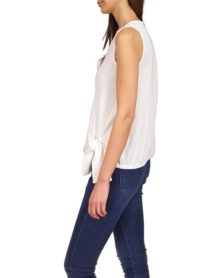 

Топ Michael Kors Sleeveless Wrap Tie Top, белый