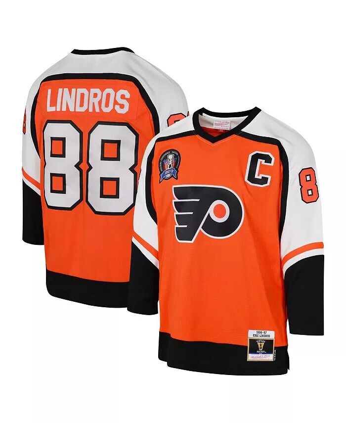 

Эрик Линдрос Big Boys Orange Philadelphia Flyers 1996-97 Blue Line Джерси игрока Mitchell & Ness, оранжевый