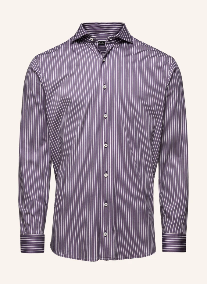 

Рубашка tailor fit с длинным рукавом и воротником акулы Van Laack, фиолетовый