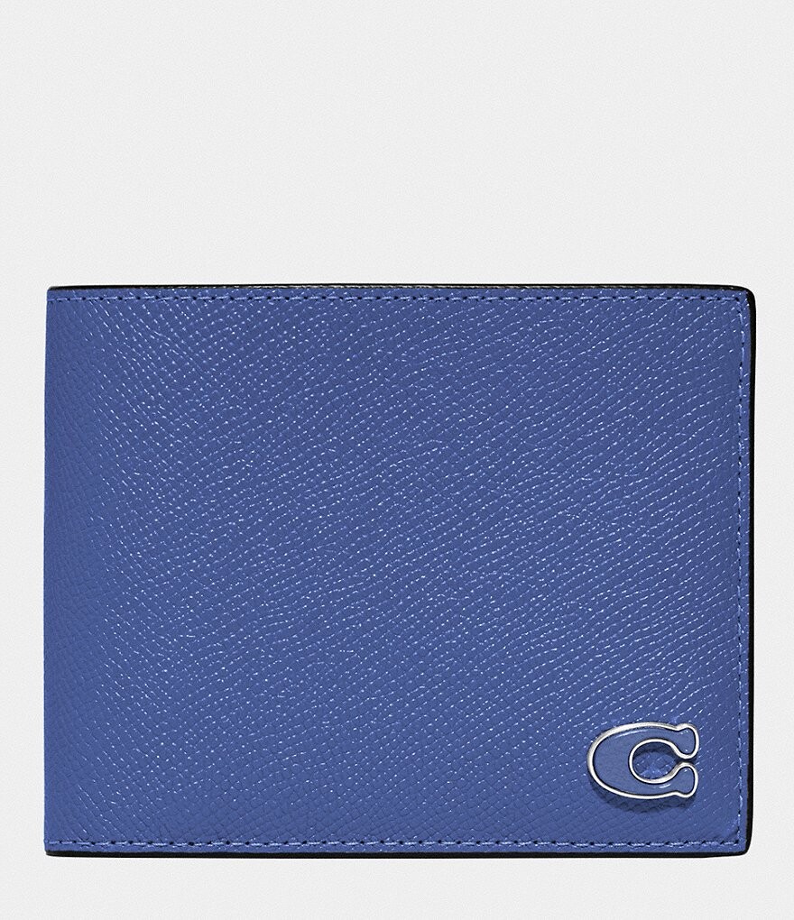 

Кошелек 3-в-1 из натуральной кожи COACH, синий