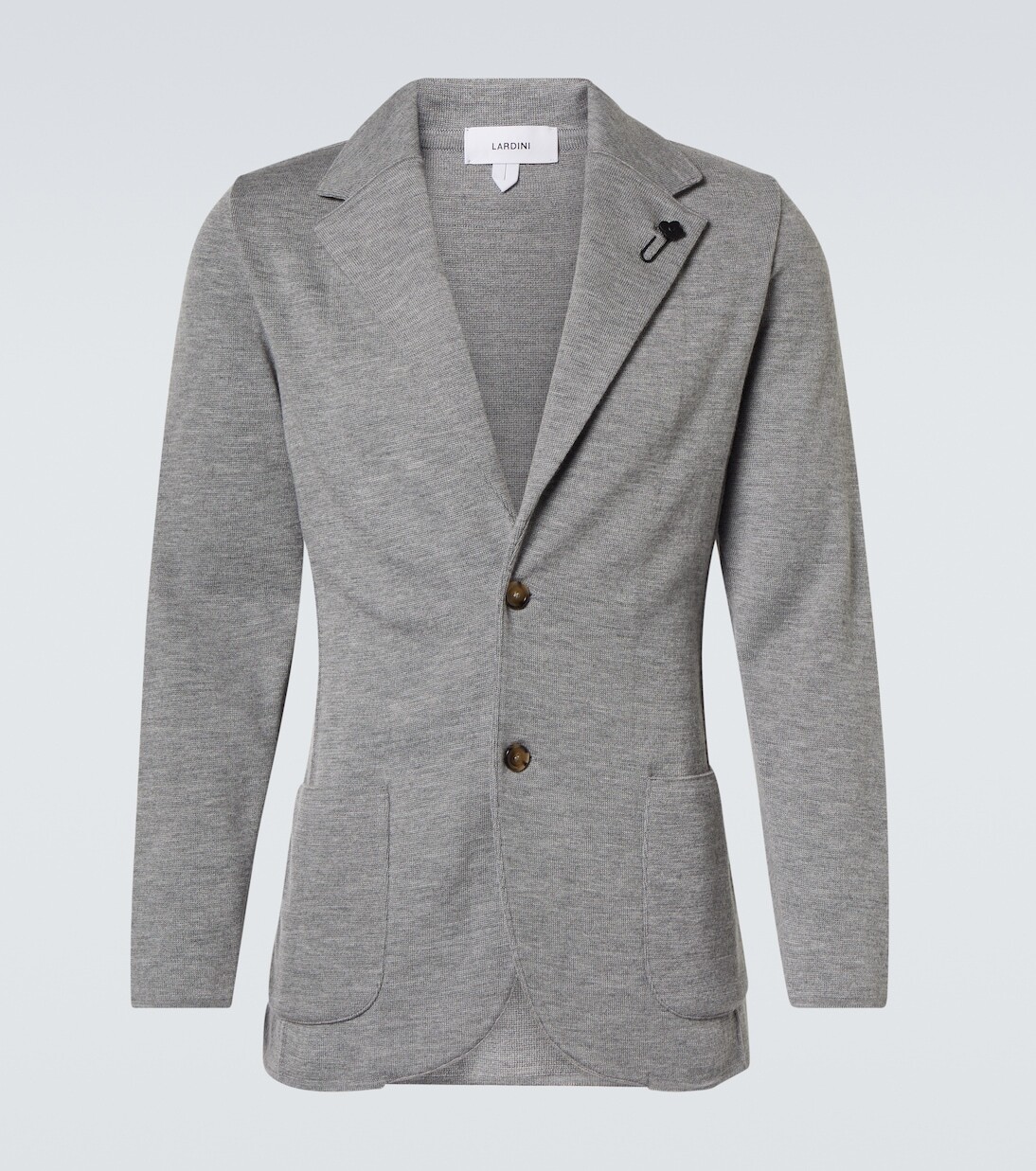 

Блейзер из шерсти, шелка и кашемира Lardini, цвет light grey