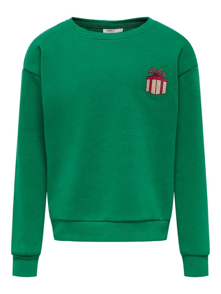 

Толстовка KIDS ONLY KOGYDA XMAS L/S O NECK BOX SWT, цвет green jacket