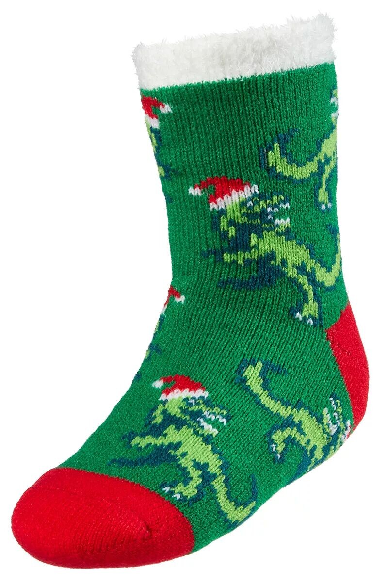 

Northeast Outfitters Молодежные уютные праздничные носки Santa Critters, зеленый