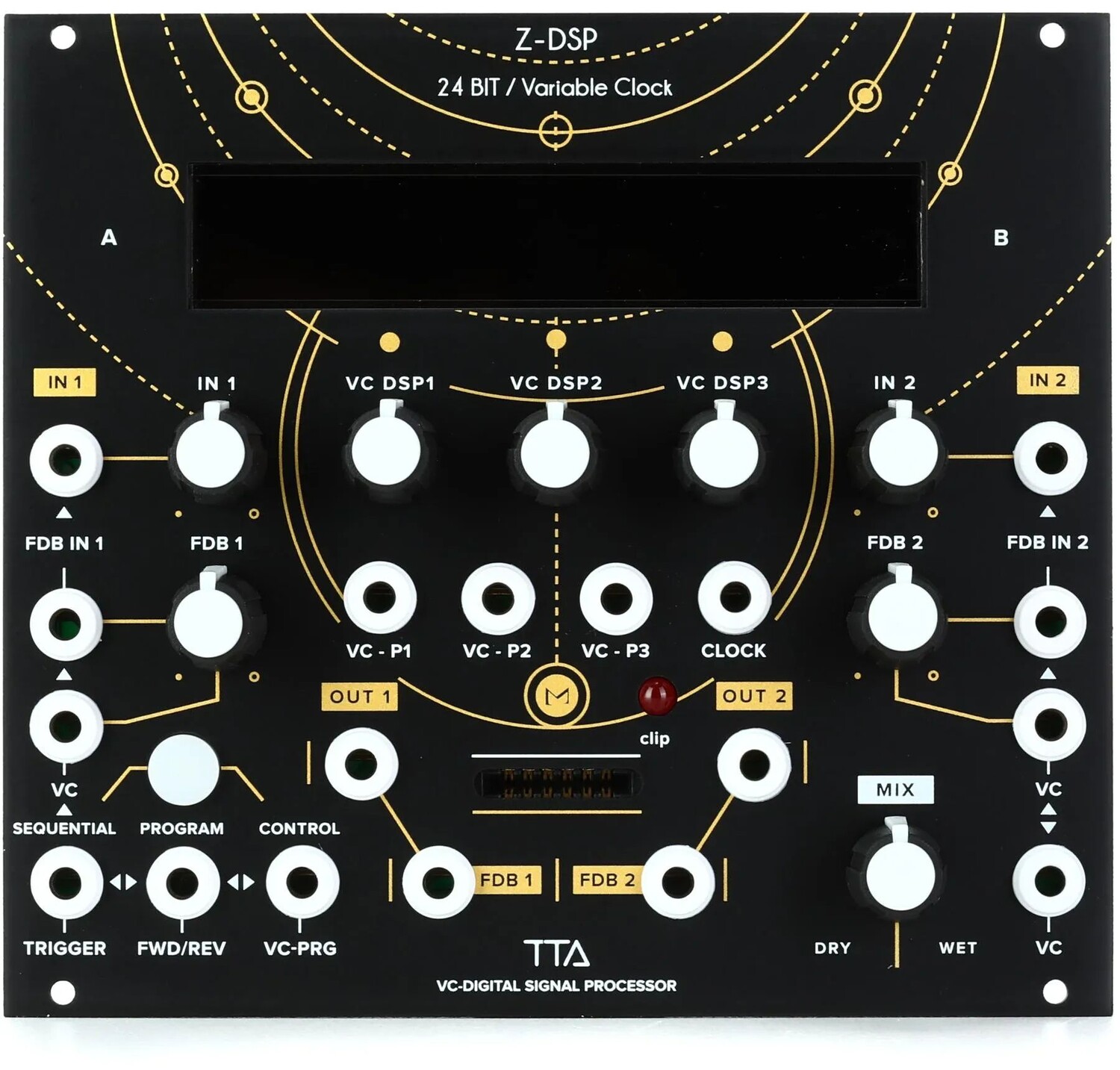 

Модуль Eurorack процессора цифровых сигналов Tiptop Audio Z-DSP NS VC — черный